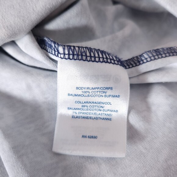 Lands End Womens Polo Shirt 3X Blue Floral Print Short Sleeve Golf Preppy Casual - Picture 12 of 13